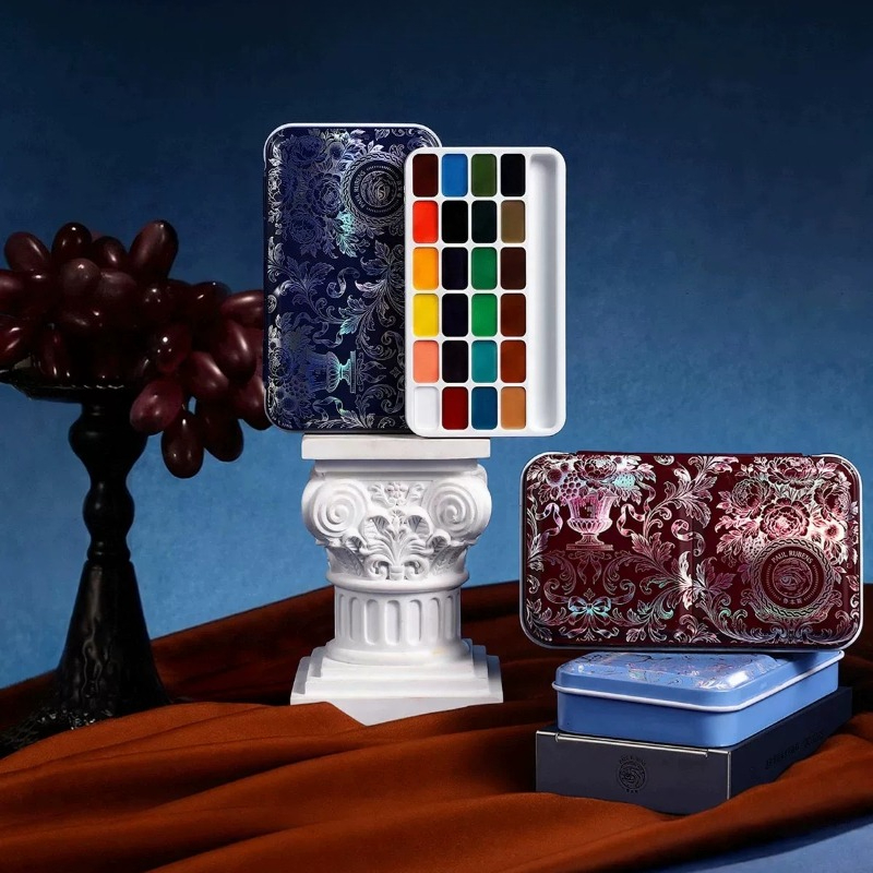 Watercolor Paint Set Solid Pigment - Set de pinturas acuarelables sólidas Rubens,