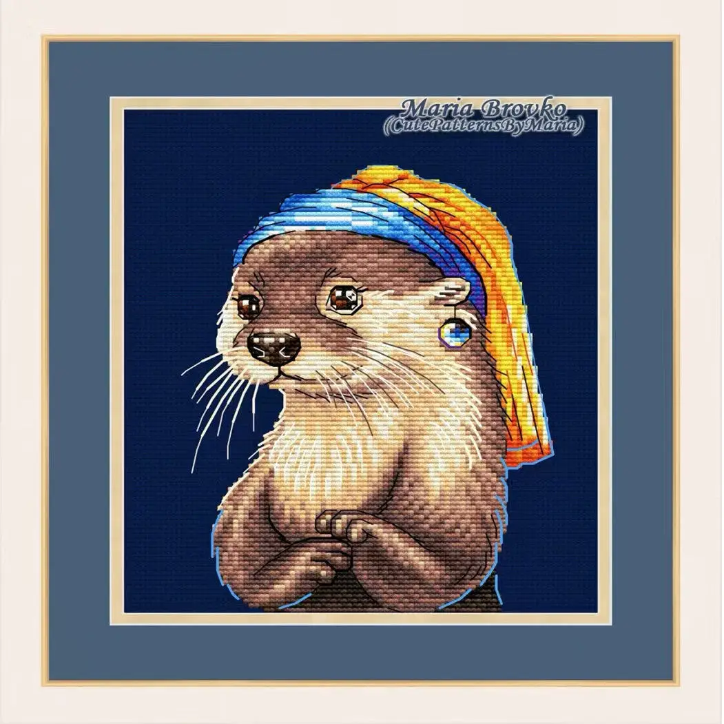 [CC4223 - Lontra con pendiente - Cross Stitch Stamped Kits Beginners reseña y precio