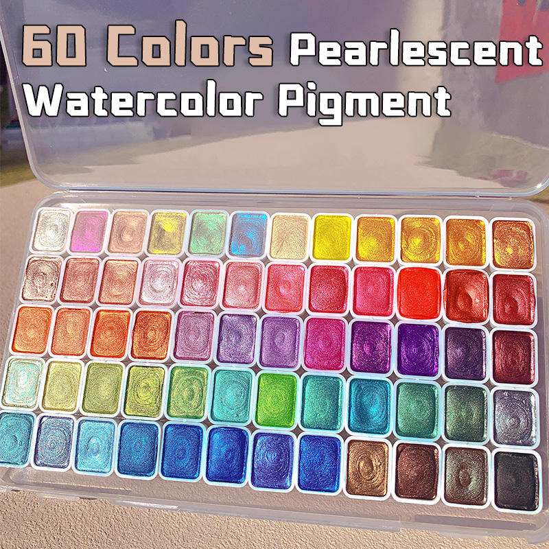 20/24/60/72 colores pigmento d - Watercolor Paint Set Solid Pigment reseña y precio