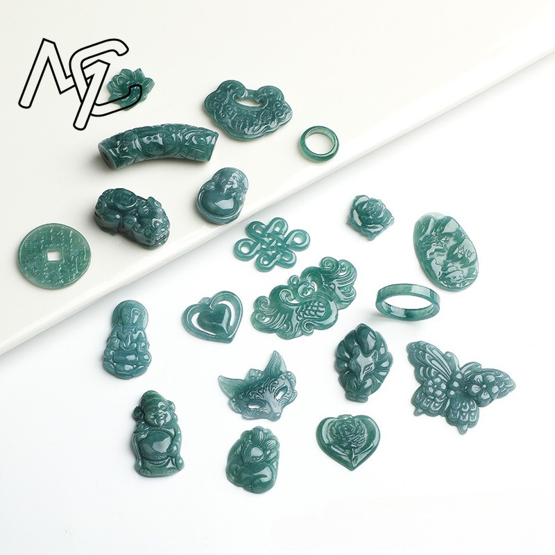 2 piezas de jadeíta azul natur - Beading reseña y precio