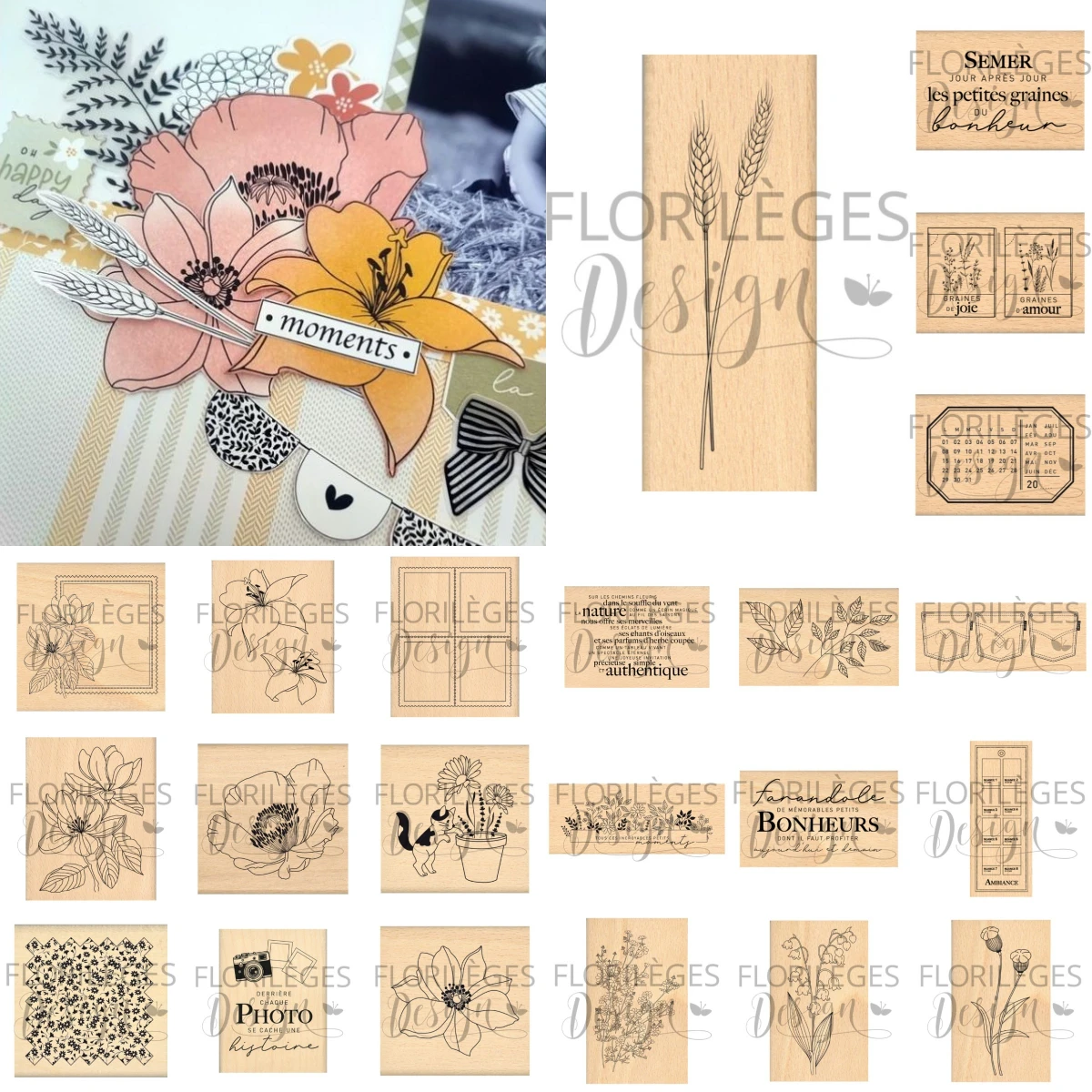 Sello de calendario florecient - Clear Silicone Stamps For Card Making reseña y precio