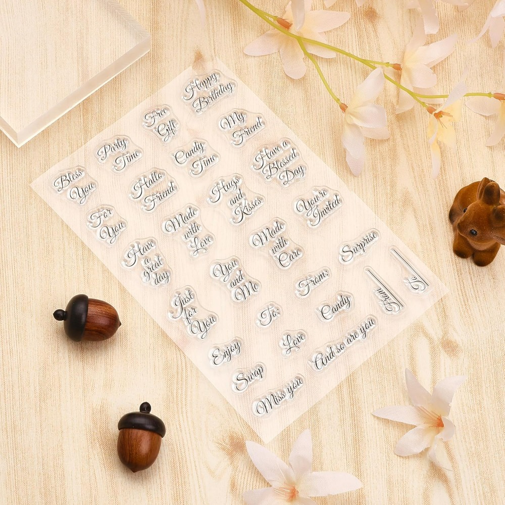 Etiqueta de regalo de silicona - Clear Silicone Stamps For Card Making reseña y precio