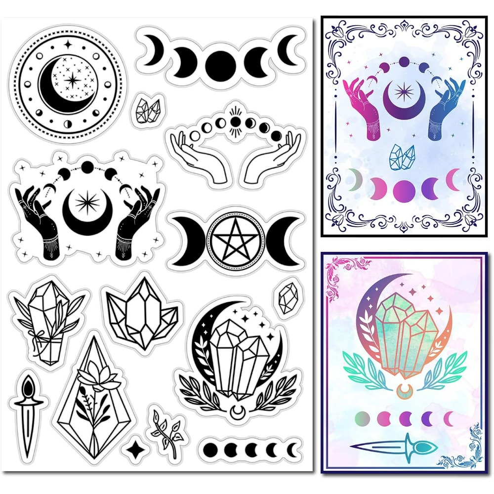 Sello de goma de cristal de fa - Clear Silicone Stamps For Card Making reseña y precio