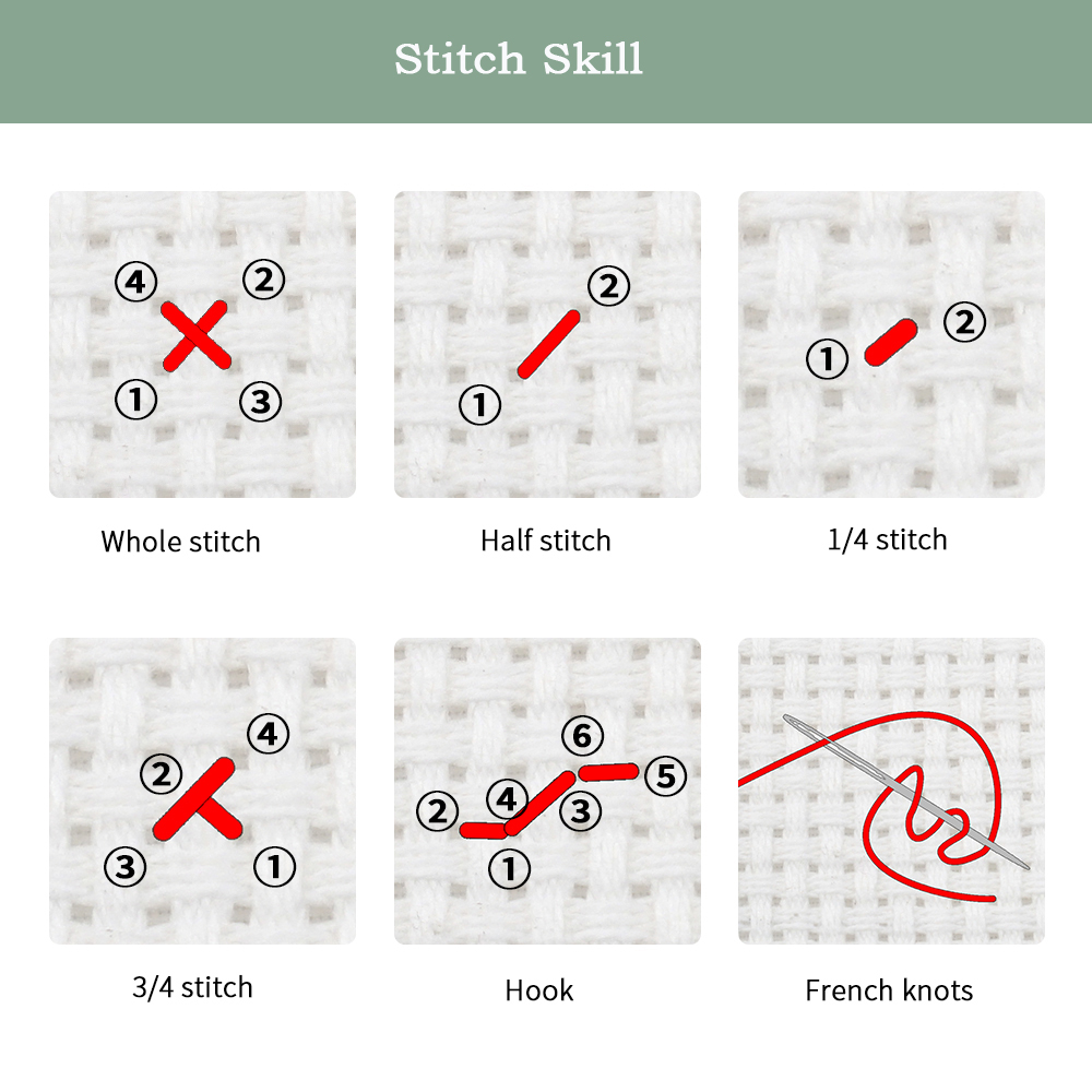 Kit de bordado con punto de cr - Cotton Embroidery Thread Skeins reseña y precio